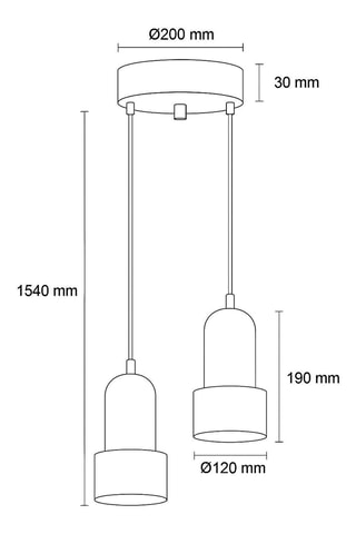 Candeeiro suspenso em travertino com revestimento em madeira - Natural - 40 W