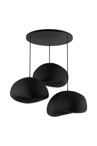 Candeeiro suspenso - Preto - 3 x 40 W
