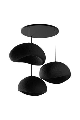 Candeeiro suspenso - Preto - 3 x 40 W