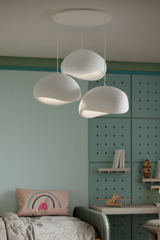 Candeeiro suspenso - Branco – 3 x 40 W