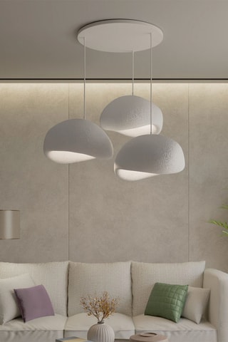 Candeeiro suspenso - Branco – 3 x 40 W