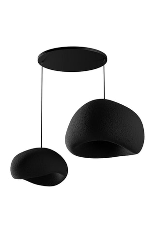 Candeeiro suspenso - Preto - 2 x 40 W