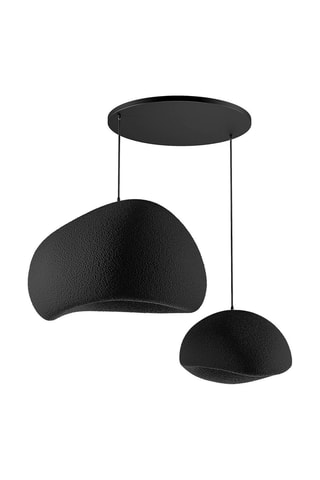 Candeeiro suspenso - Preto - 2 x 40 W