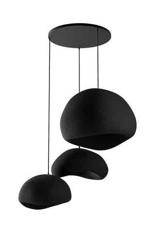 Candeeiro suspenso - Preto - 3 x 40 W