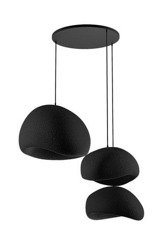 Candeeiro suspenso - Preto - 3 x 40 W