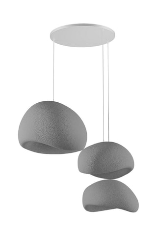Candeeiro suspenso - Cinzento-escuro - 3 x 40 W