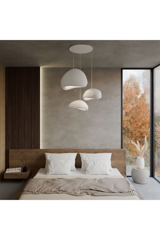 Candeeiro suspenso - Branco - 3 x 40 W