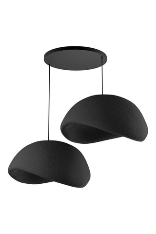 Candeeiro suspenso - Preto - 2 x 40 W