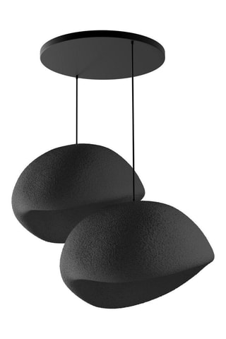 Candeeiro suspenso - Preto - 2 x 40 W