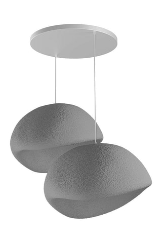 Candeeiro suspenso - Cinzento-escuro - 2 x 40 W
