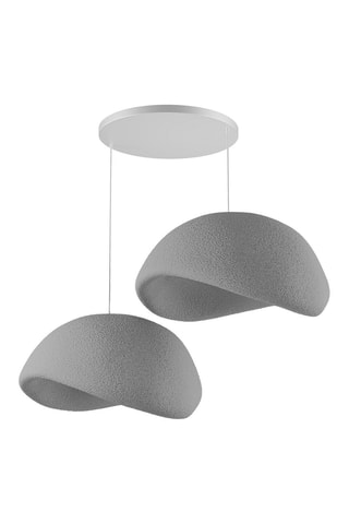 Candeeiro suspenso - Cinzento-escuro - 2 x 40 W