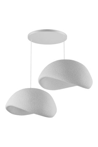 Candeeiro suspenso - Branco - 2 x 40 W
