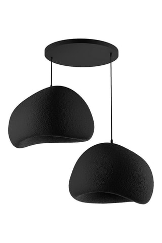 Candeeiro suspenso - Preto - 2 x 40 W
