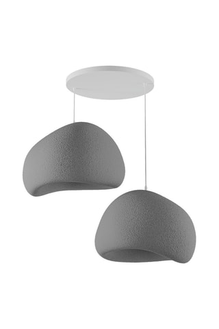 Candeeiro suspenso - Cinzento-escuro - 2 x 40 W