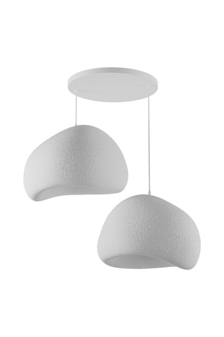 Candeeiro suspenso - Branco - 2 x 40 W
