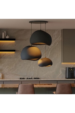 Candeeiro suspenso - Preto - 3 x 40 W