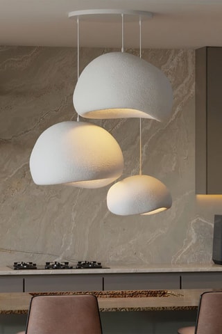 Candeeiro suspenso - Branco - 3 x 40 W