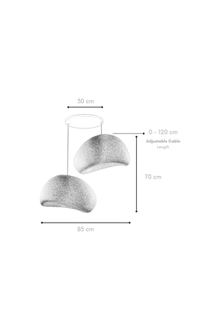 Suspension - Gris - 2 x 40 W