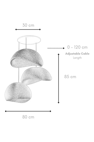 Suspension - Blanc - 3 x 40 W