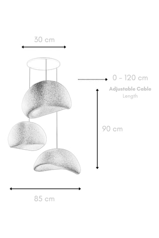 Suspension - Gris - 3 x 40 W