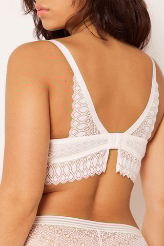 Soutien-gorge ampliforme Gravure - Blanc