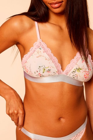 Soutien-gorge Ditsy Print Rose et vert