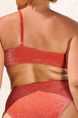 Haut de maillot asymétrique Minimaliz Lurexiz - Orange - Undiz