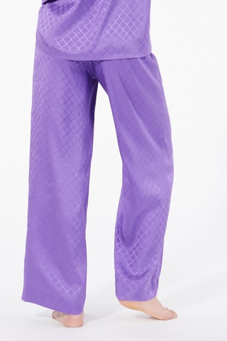 Pantalon droit Fleuriliz - Violet
