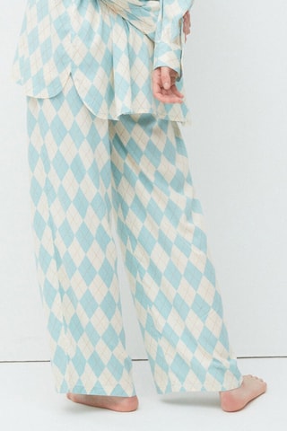 Pantalon palazzo taille haute Eugeniz - Ciel
