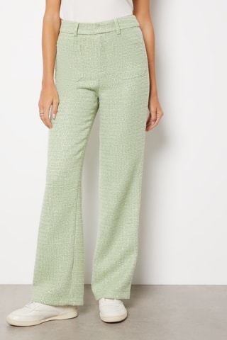 Pantalon taille haute - Vert