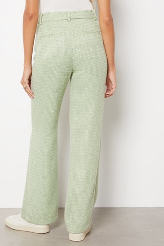 Pantalon taille haute - Vert
