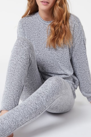 Pantalon droit taille haute Early Gris clair