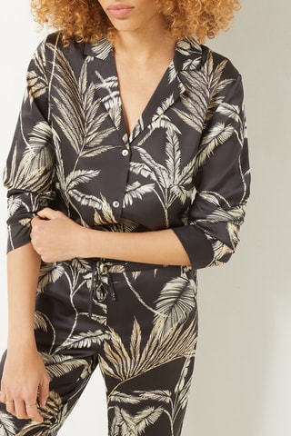 Chemise de pyjama Nuri - Noir