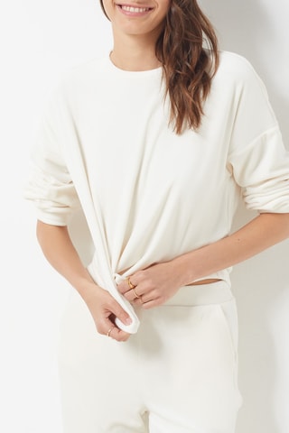 Jogging de pyjama en velours Dunkan - Ecru