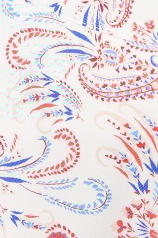 Pantalon de pyjama taille haute Solis - Ecru et corail