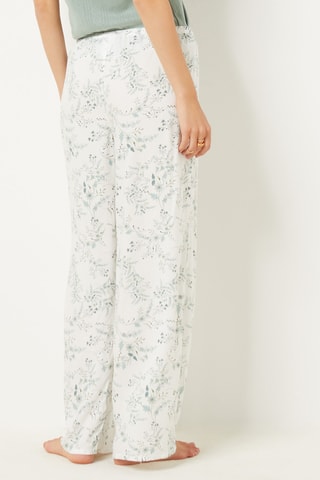 Pantalon de pyjama taille haute In The Garden Ecru