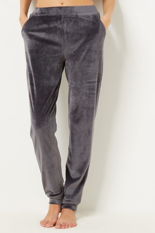 Jogging de pyjama en velours Dunkan - Gris foncé