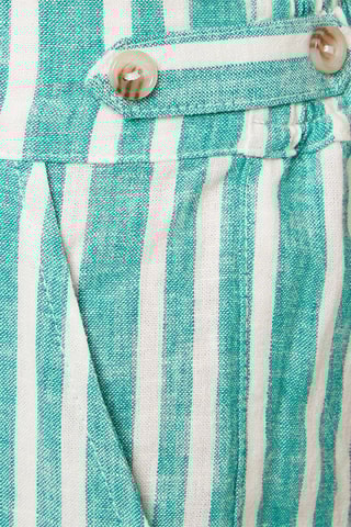 Pantalon de pyjama en lin taille haute Anis - Vert