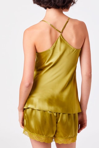 Top en soie Pearly Anis
