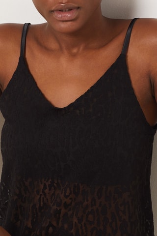 Caraco de pyjama Leopslub - Noir