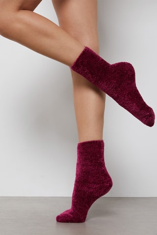 Chaussettes Satinenew - Fuchsia