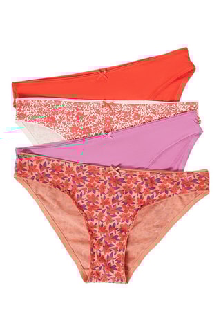 4 culottes Fashion Rouge et mauve