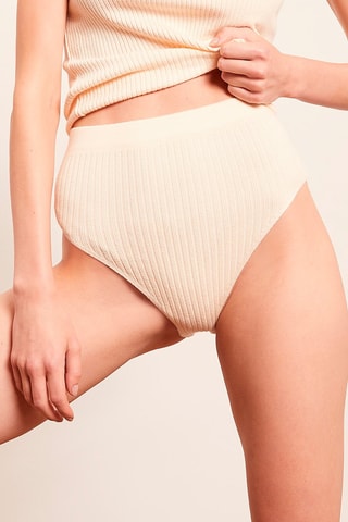 Culotte taille haute Mezzo Écru