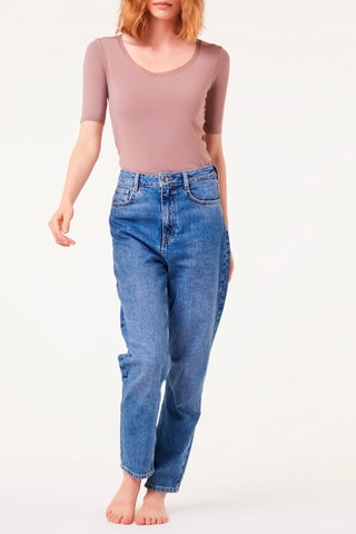 T-shirt Warm me up lace Taupe