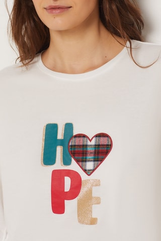 T-shirt de pyjama Virginien - Blanc