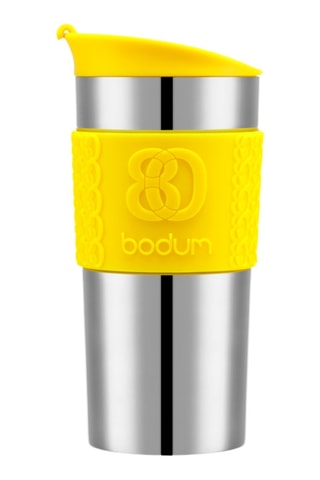 Caneca de viagem isotérmica em aço inoxidável e silicone Travelmug - 35 cl