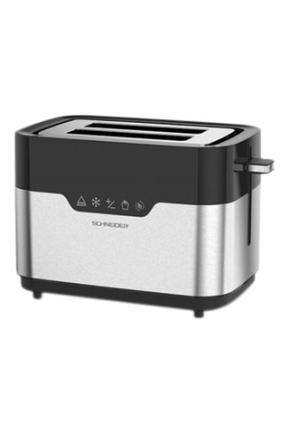 Grille-pain tactile - 920 W - 2 fentes - Argenté et noir