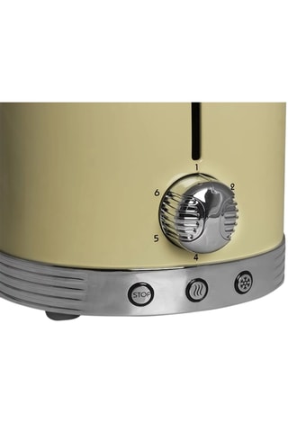 Grille-pain vintage - 815 W - 2 fentes - Beige