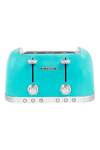Grille-pain vintage - 1630 W - 4 fentes - Turquoise