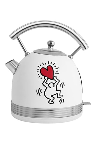 Bouilloire sans fil Keith Haring - 1,7 l - 2200 W - Blanc